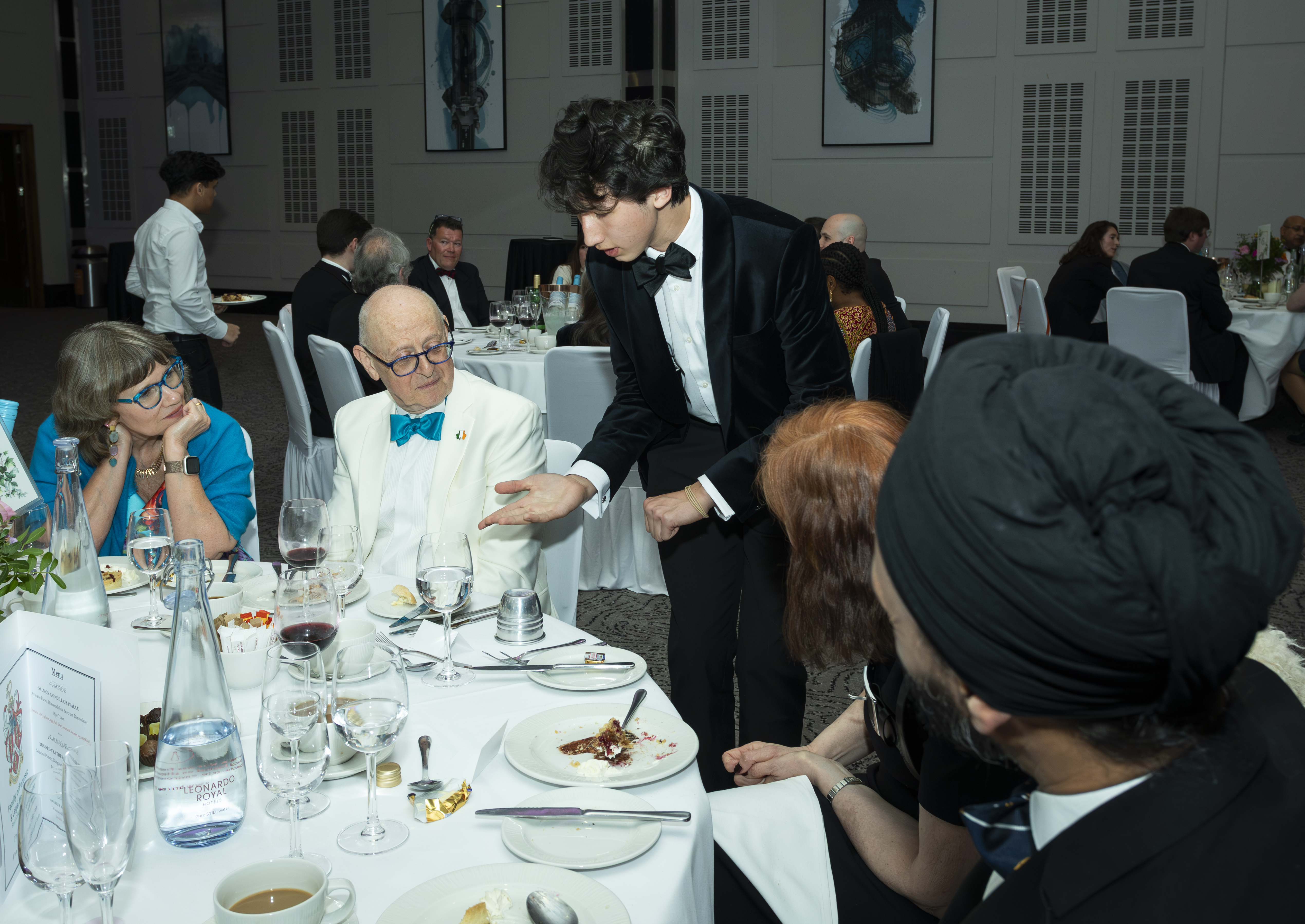 Noah performing for guests at a recent event